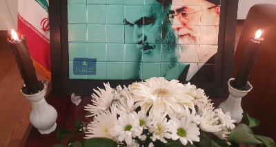 حضور برزگان، مقامات مسئول و رهبران مسلمانان گرجستان در سفارت  برای ابراز همدردی و تسلیت به مناسبت شهادت حضرت آیت‌الله العظمی خامنه‌ای رهبر انقلاب اسلا